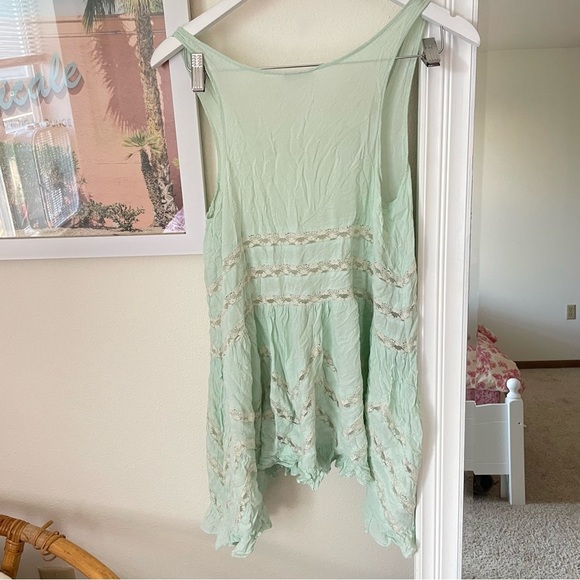 Free People Voile & Lace Trapeze Tunic Top - Picture 7 of 7